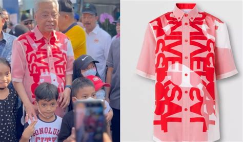 malaysian prime minister burberry|[Watch] Ismail Sabri's RM6.9k Burberry Shirt Raises .